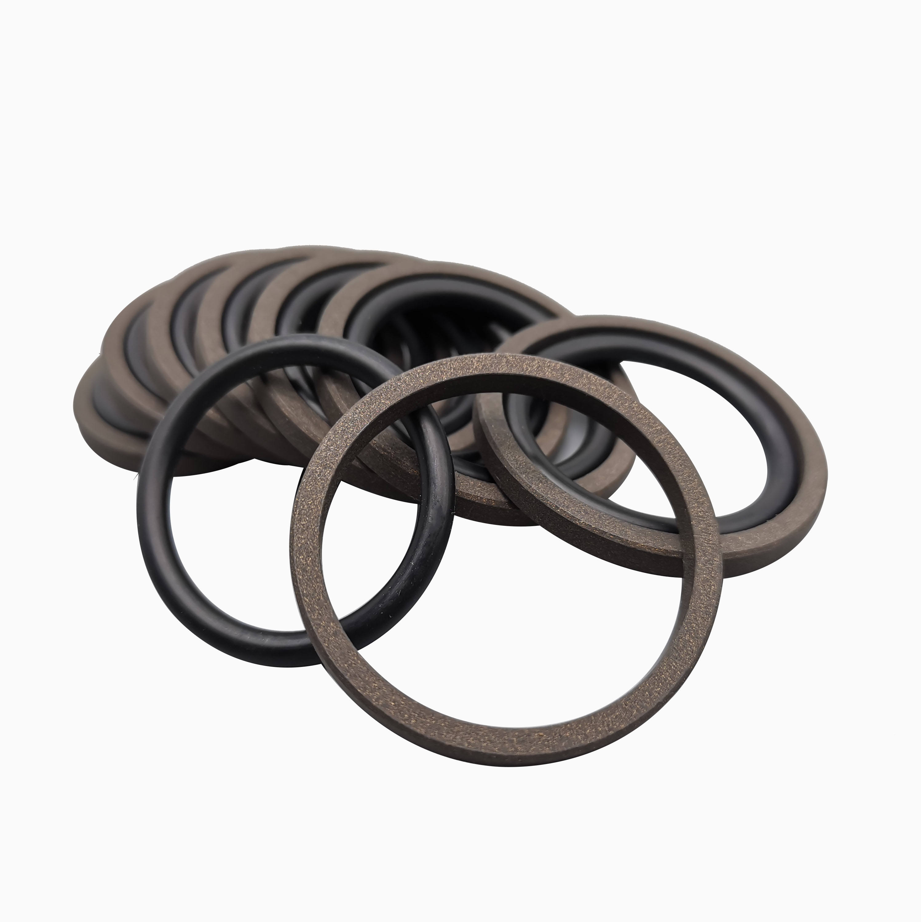 Hydraulic Stepped Seals GSJ Hydraulic Cylinder Rod Seals GSJ NBR Rubber PTFE Bronze Stepped GSJ Seals