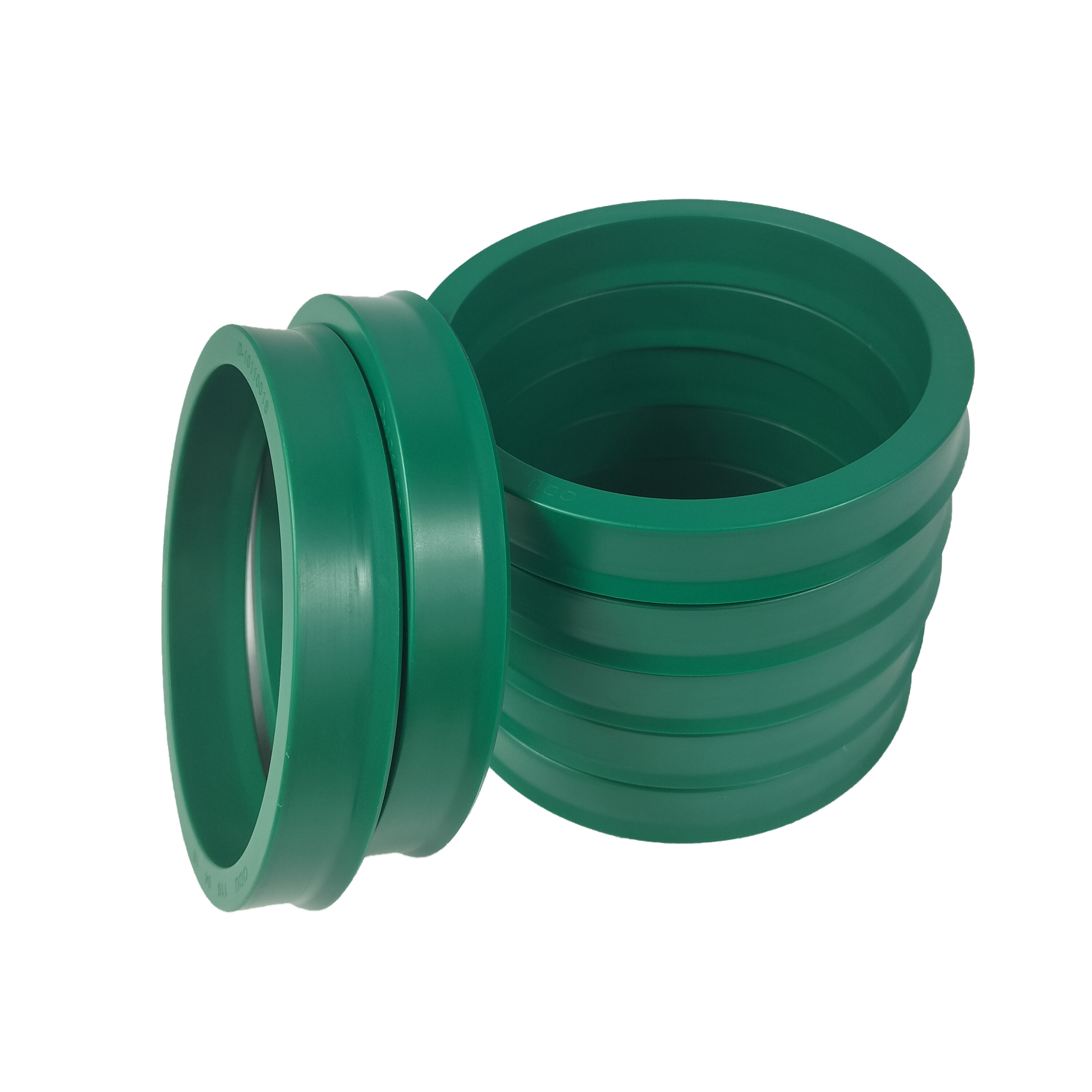 PU green double lip polyurethane hydraulic piston rod seal