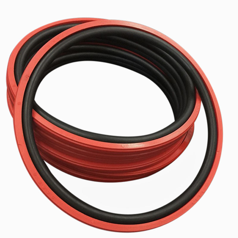 Red wear-resistant PU and NBR hydraulic cylinder piston seal OE Glare ring oil seal