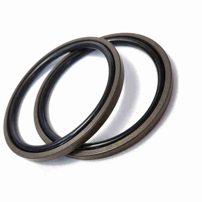 High-temperature-resistant and wear-resistant seal filled with PTFE+ and bronze for piston rod and piston combination oil seal