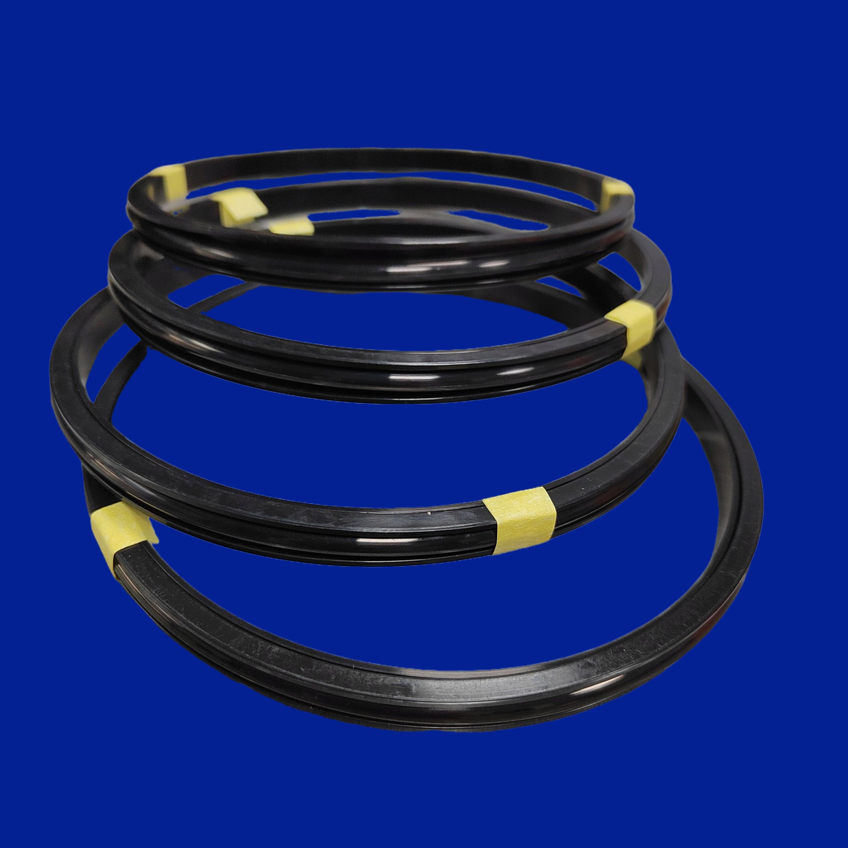 Hydraulic cylinder piston combination seal three combination T-shaped oil seal